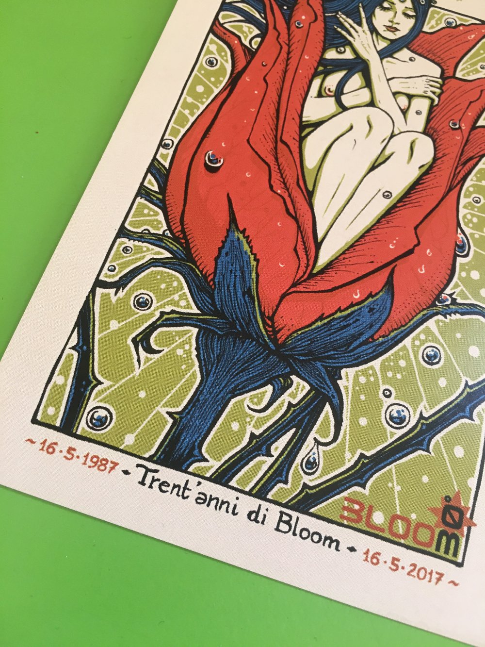Poster Malleus Art Lab "30 anni di Bloom"