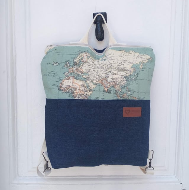 Image of Mochila convertible mapa