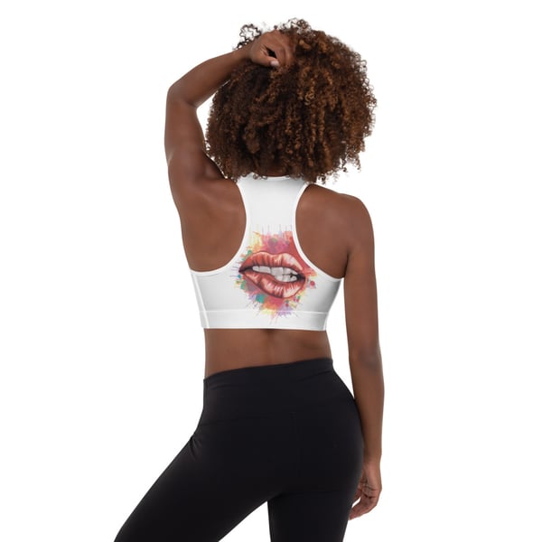 Image of #BBU Padded Sports Bra-White