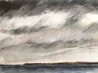 Redcar sky from the North Gare - Original