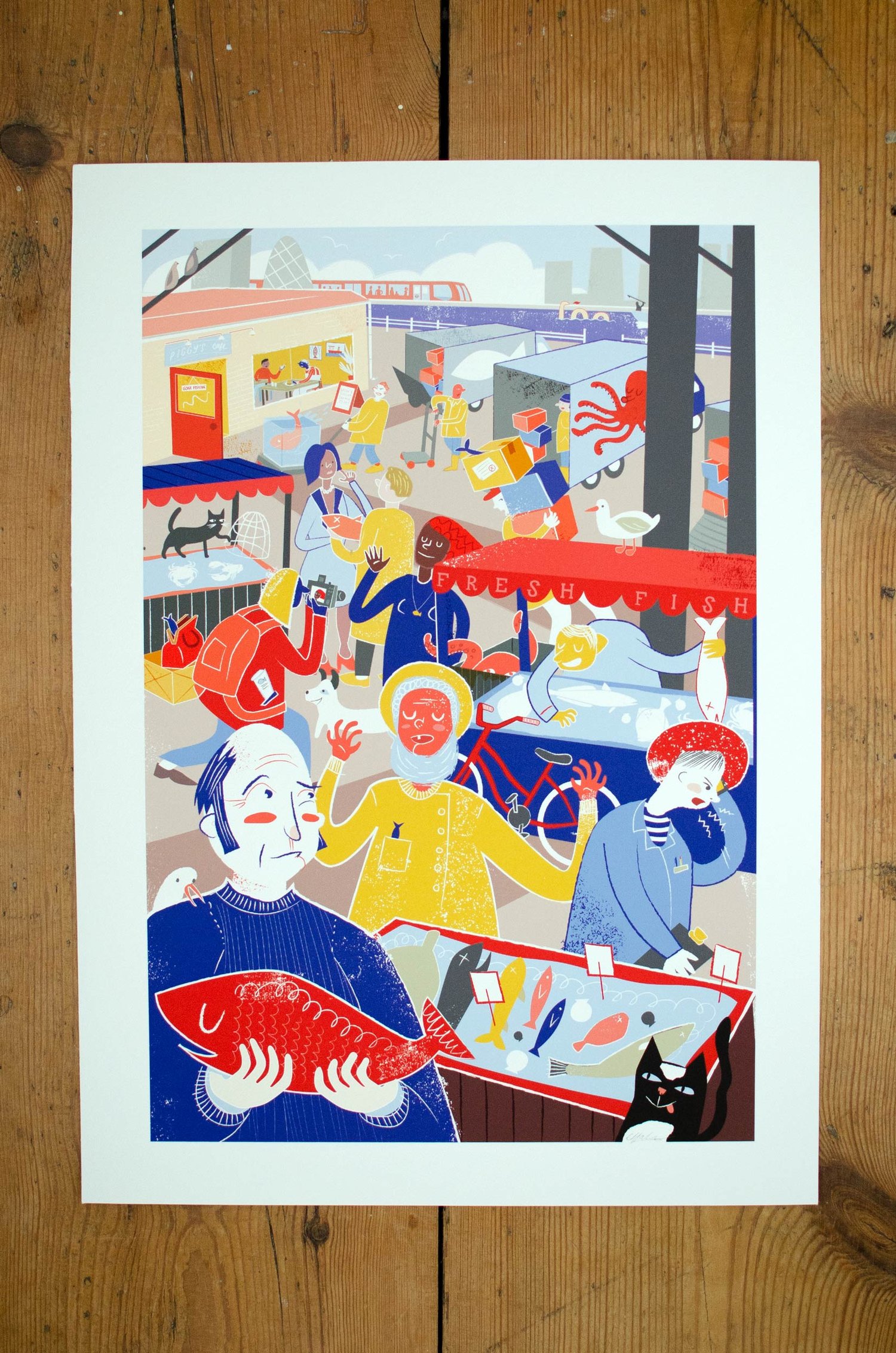 Image of Billingsgate Fish Market Print