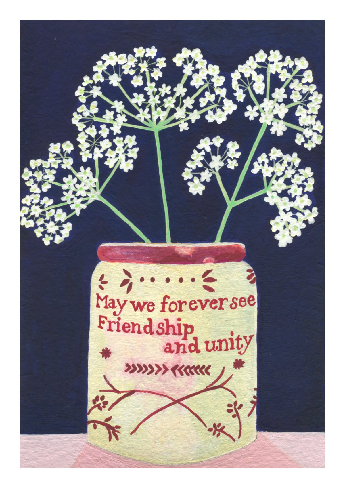 Cow Parsley in Friendship Mug Print & Card