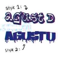 AGUST D Graffiti Style