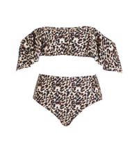 Image 4 of Animal Ruffle Swimsuit 
