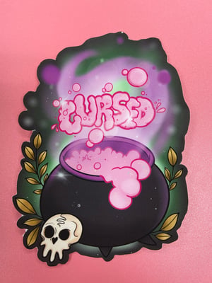 Image of Cursed Cauldron Sticker 