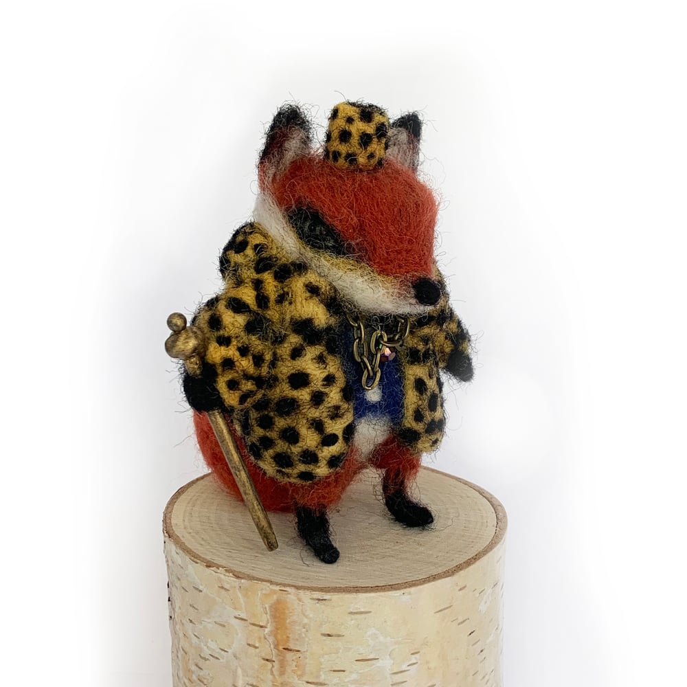 Image of Fox Pimp (Wool Sculpt)