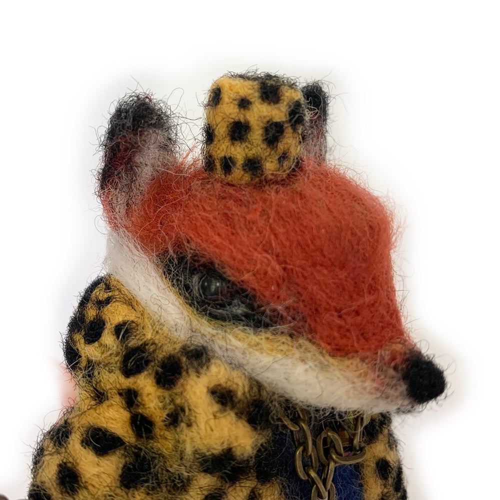 Image of Fox Pimp (Wool Sculpt)