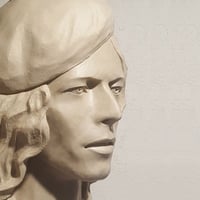 Image 4 of The Man Who Sold The World (White Clay Full Head Sculpture)