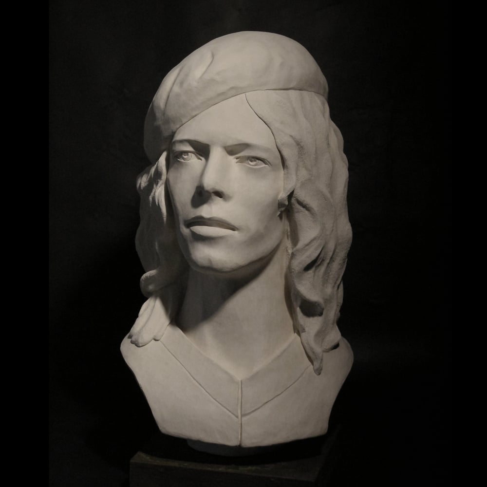 The Man Who Sold The World (White Clay Full Head Sculpture)