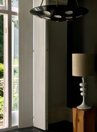 Image 4 of "TV Tower" Lamp Base of White Ceramic