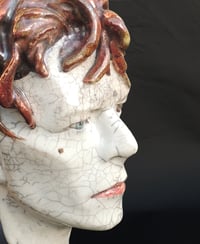 Image 4 of *SALE* 'Scary Monsters' Ceramic Face Sculpture (Unique Raku Piece)