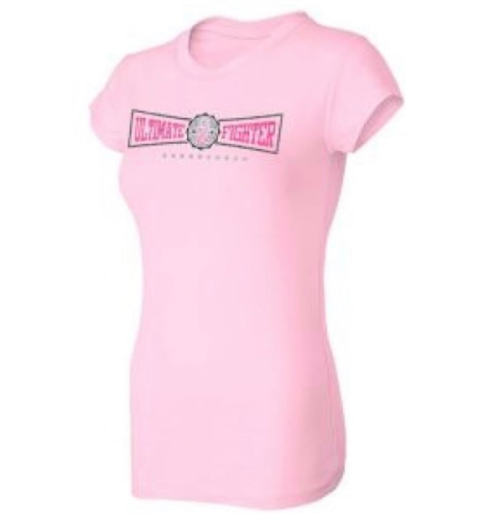 Image of The Ultimate Fighter- Breast Cancer Awareness T-shirt.