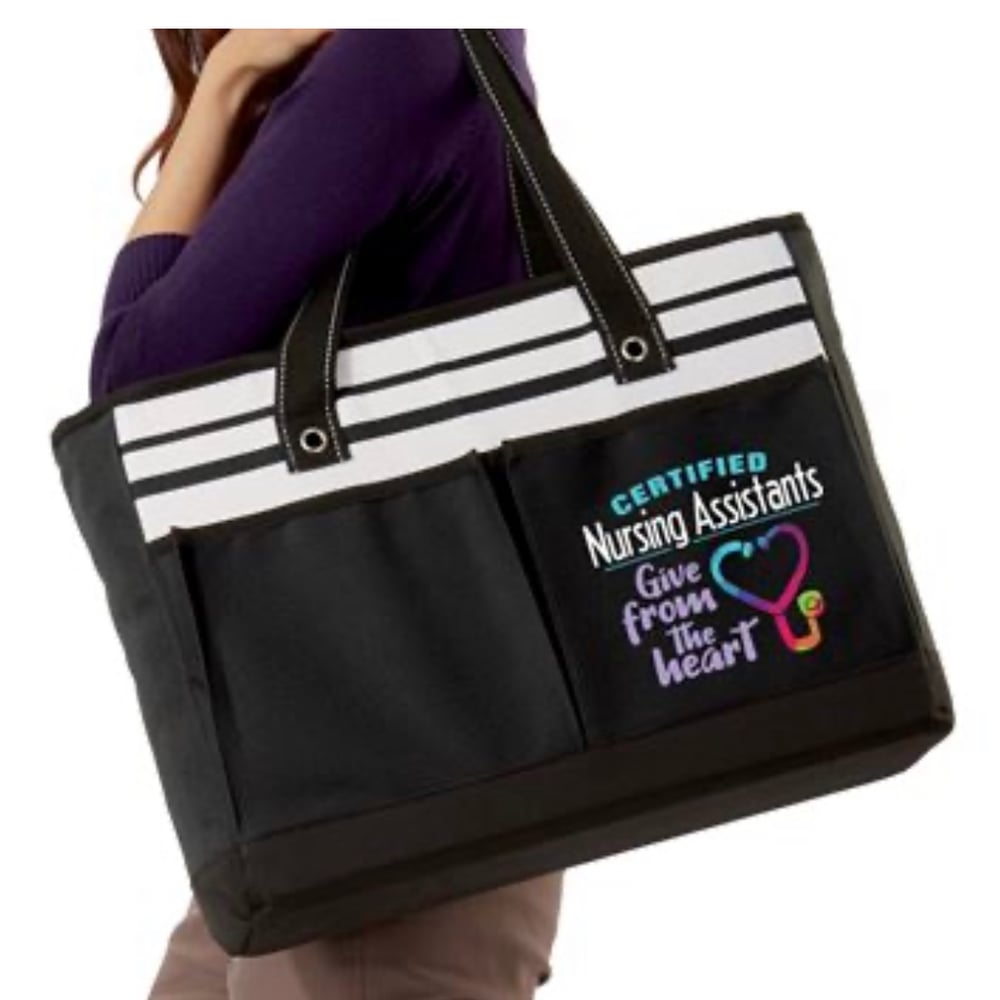 Image of CNAs  Give From The Heart Traveler 2 Pocket Tote