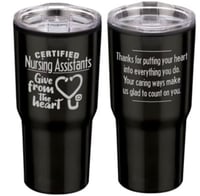 CNAs Give From The Heart 20oz Insulated Steel Tumbler 