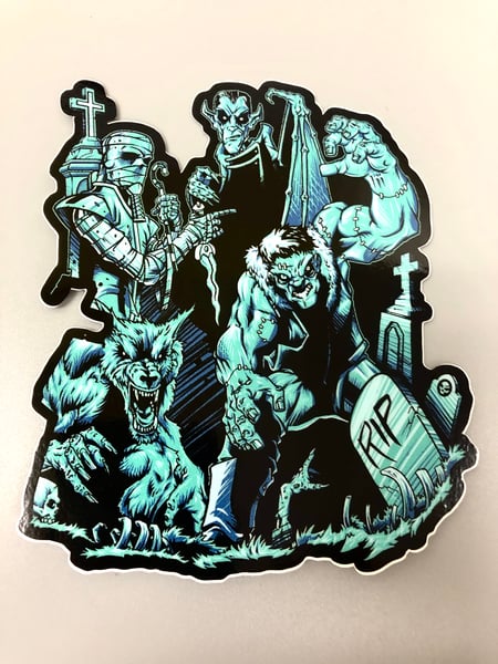 Image of Monster Graveyard Sticker 