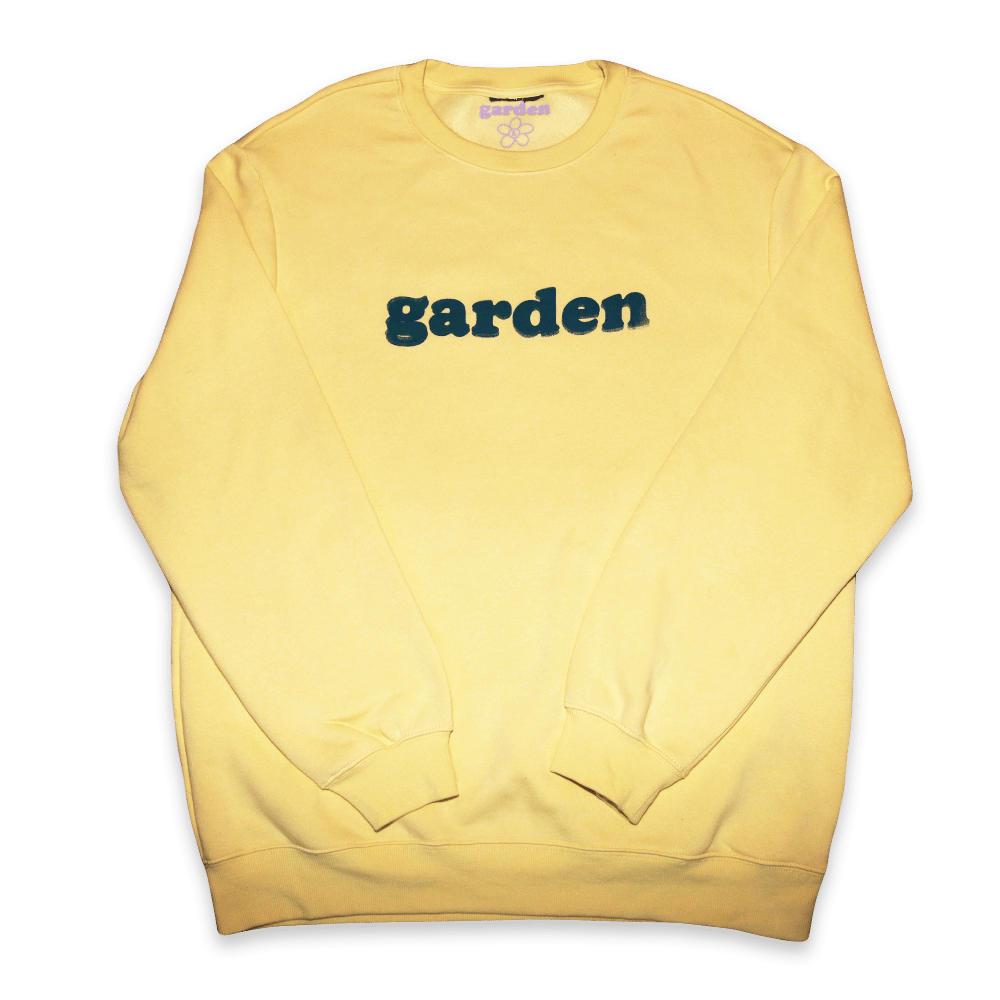 cutout logo crewneck