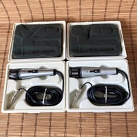Image 2 of Pair of Shure Unidnye B Hi-Z Dynamic Microphones • PE 515 • 70s made in USA • with cases