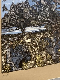 Image 4 of "La Conférence des Oiseaux - Kraft 350gr- Avec fond bleu -