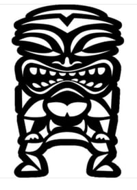 Big 7x10” Tiki Sticker