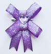 Purple Glitter Hair Bow