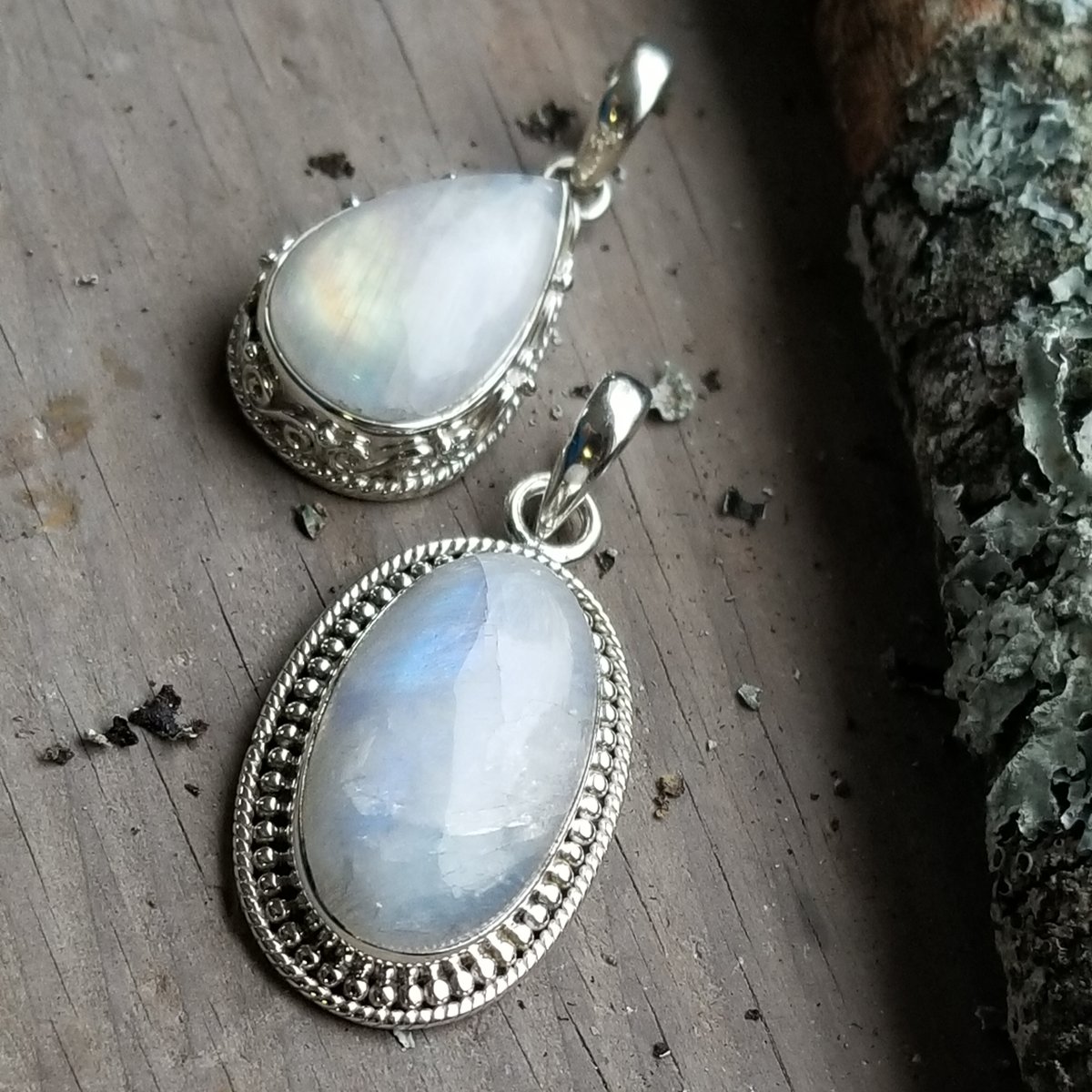 Image of Anna - Moonstone Pendants in Sterling Silver
