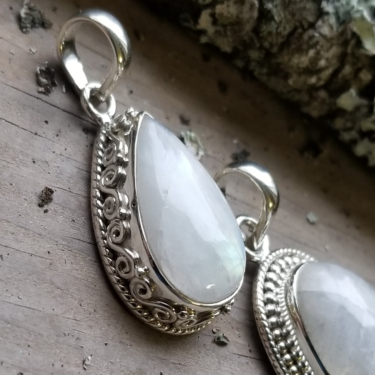 Image of Anna - Moonstone Pendants in Sterling Silver
