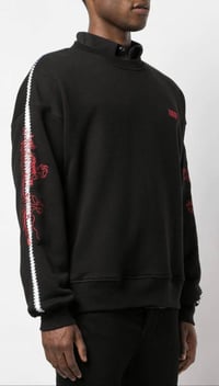 Amiri Black Dragon Outline Sweater