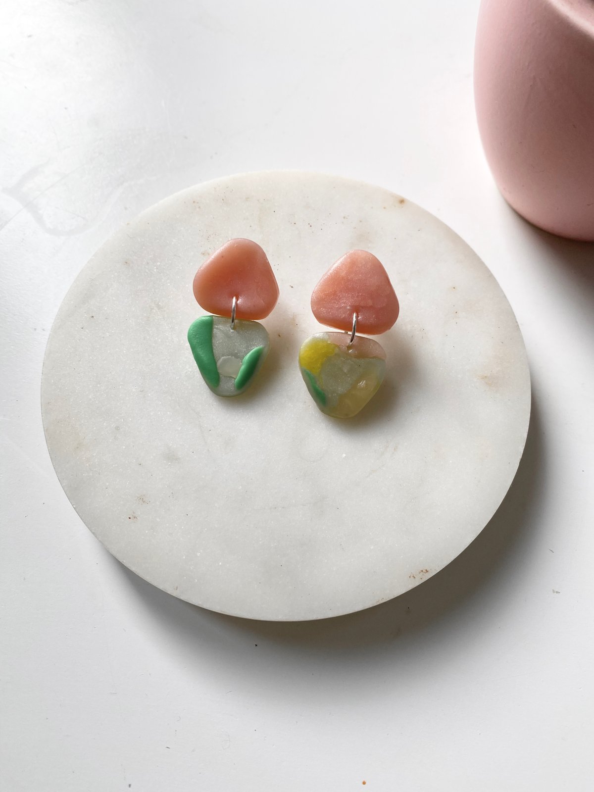 Image of Baby triangle Picasso earrings