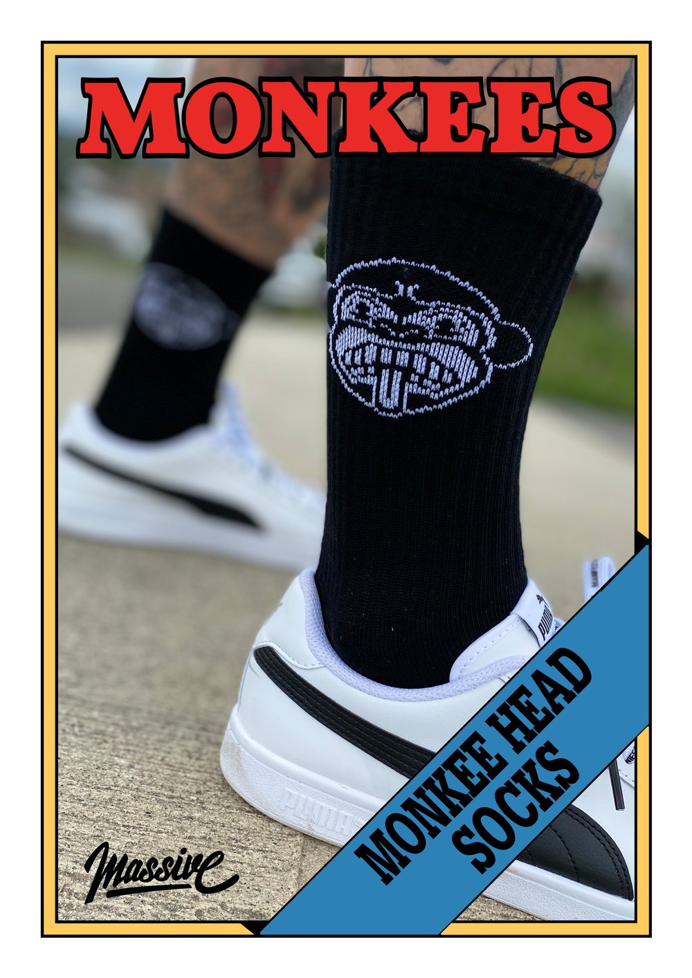 Monkee Head Socks 