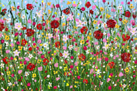 Image 5 of Custom Size Extra Large Art - Poppy Garden