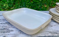 Image 1 of Simple table server, white stoneware