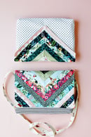 Image 1 of the quilted CHLOE CLUTCH PDF pattern 