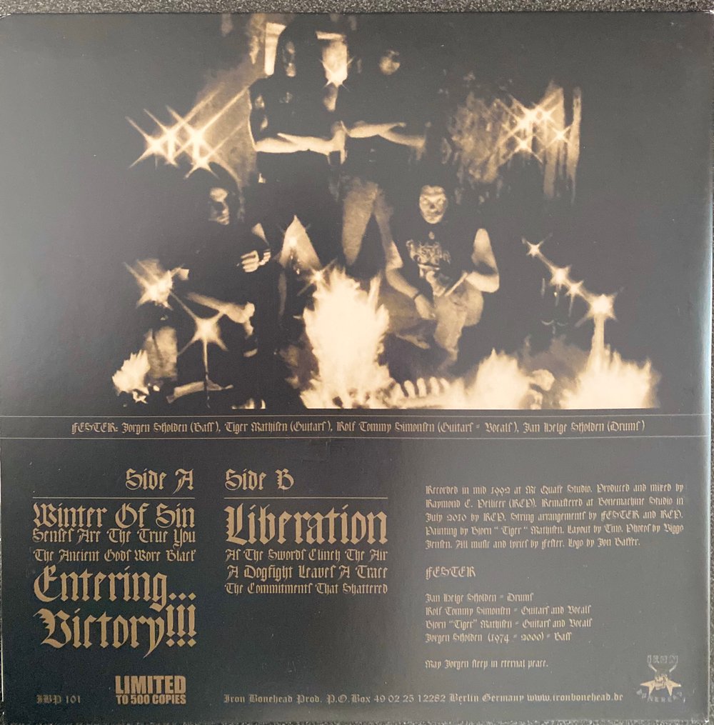 «Winter of Sin» gatefold vinyl