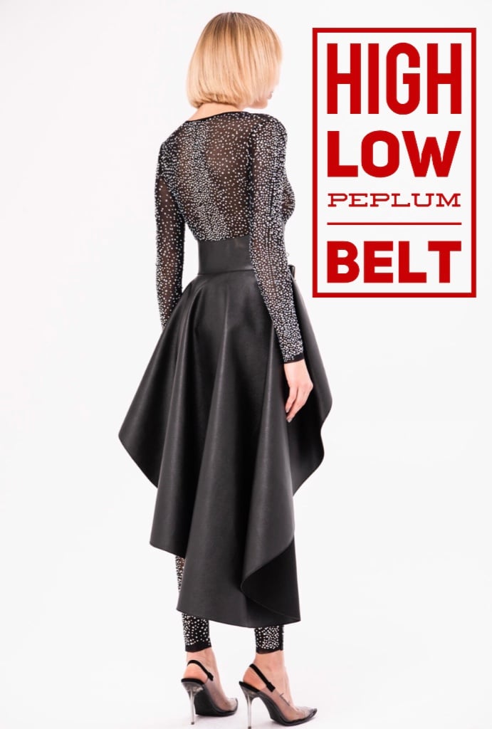 high low peplum