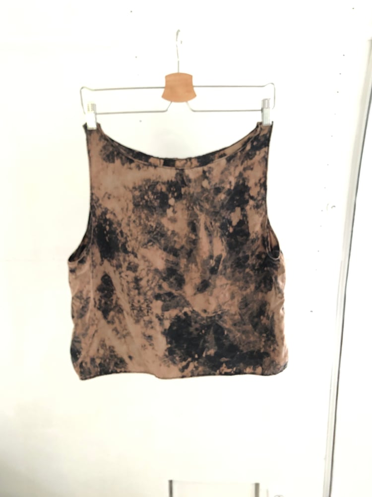 Image of Hand dyed silk tank