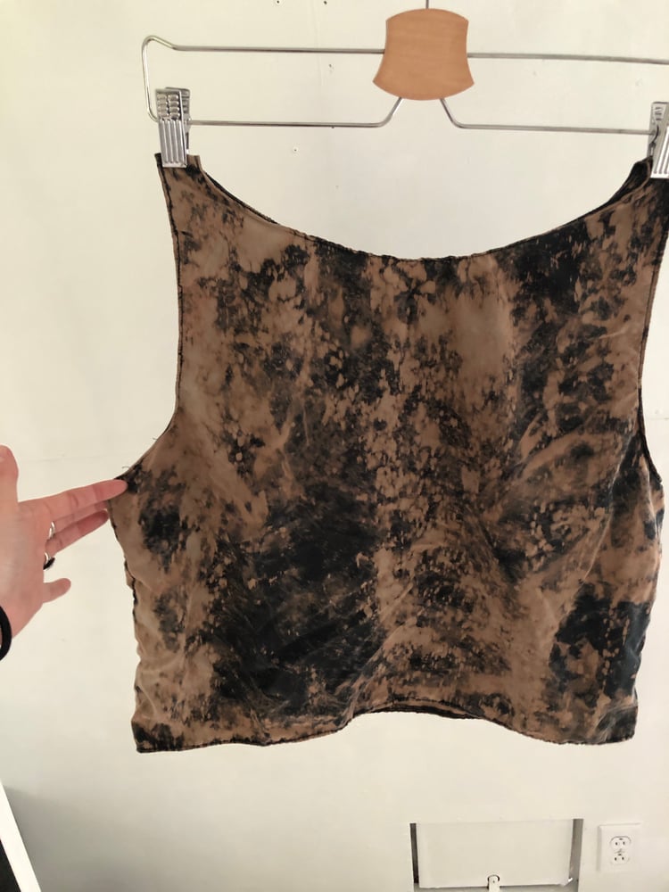 Image of Hand dyed silk tank