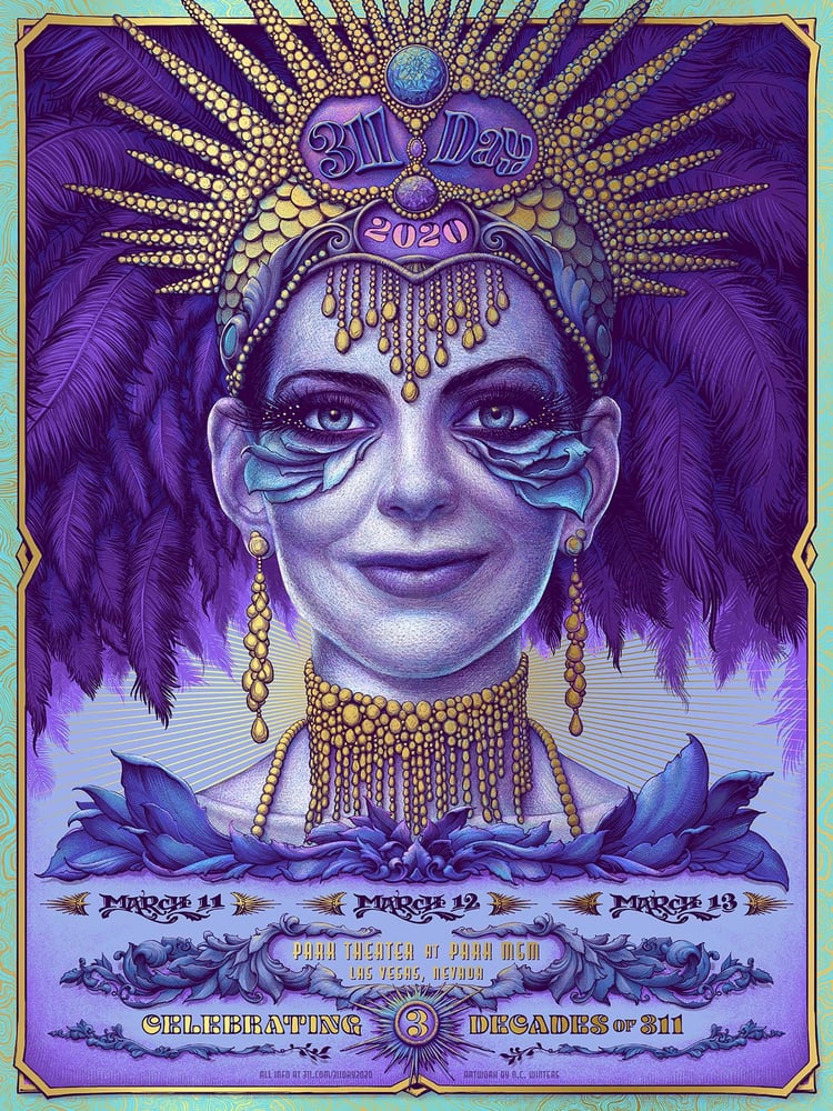 Image of 311 Day Gig Poster March 11-13 Las Vegas