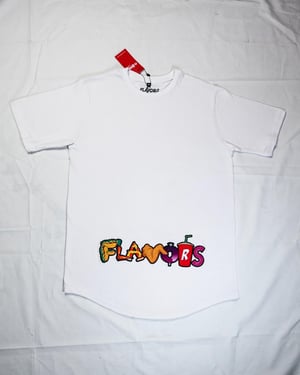 Image of White FLAVORS Food Shirt