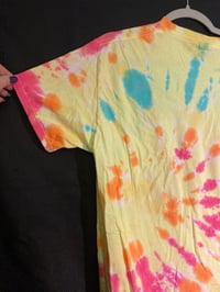 Image 5 of LARGE  Shrimply Irresistible Blacklight Reactive Tie Dye Shirt 4
