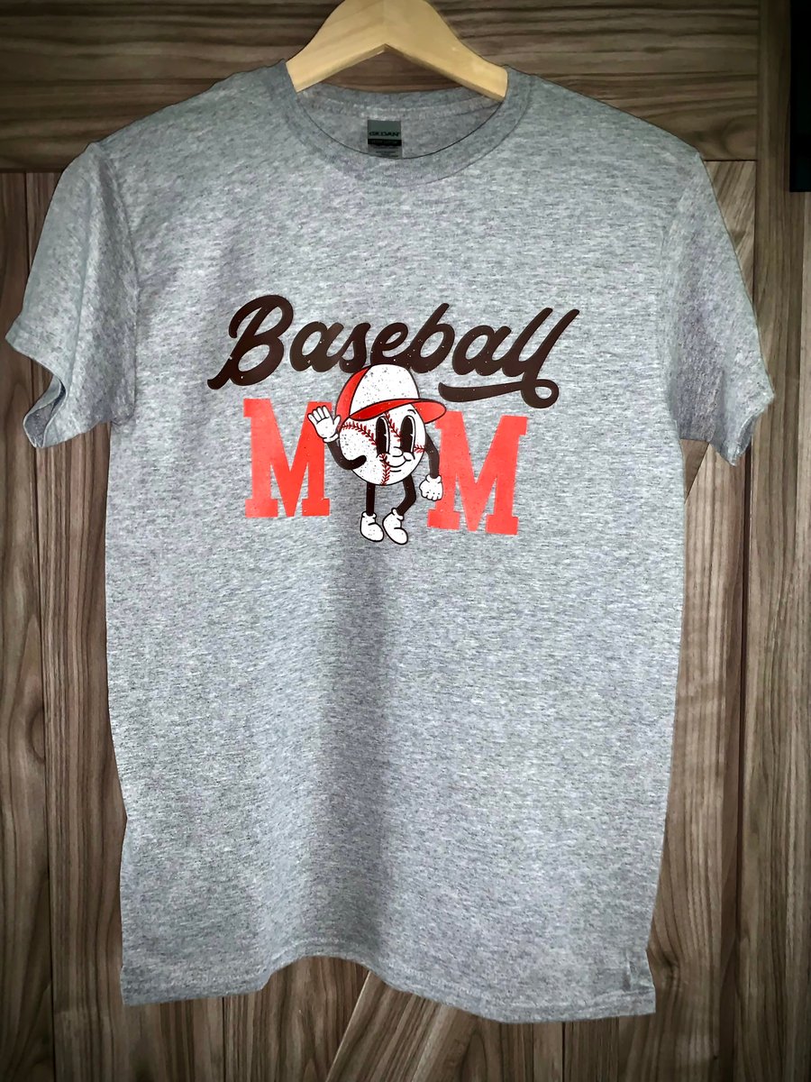 RedMoonlightTee Baseball All Day T Shirt, Cute Baseball Shirt, Baseball Tee, Mom Baseball Shirt, Baseball All Day T-Shirt, Sports Mom Shirt