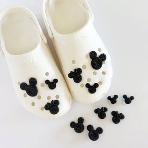 Image of Sparkle Mouse Croc Charms (Set of 2)