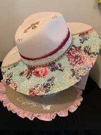 Image 1 of "He Has Made Everything Beautiful In It’s Time" Wide Brim Felt Fedora Hat