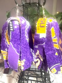 Image 2 of LSU Tigers tassel earrings 