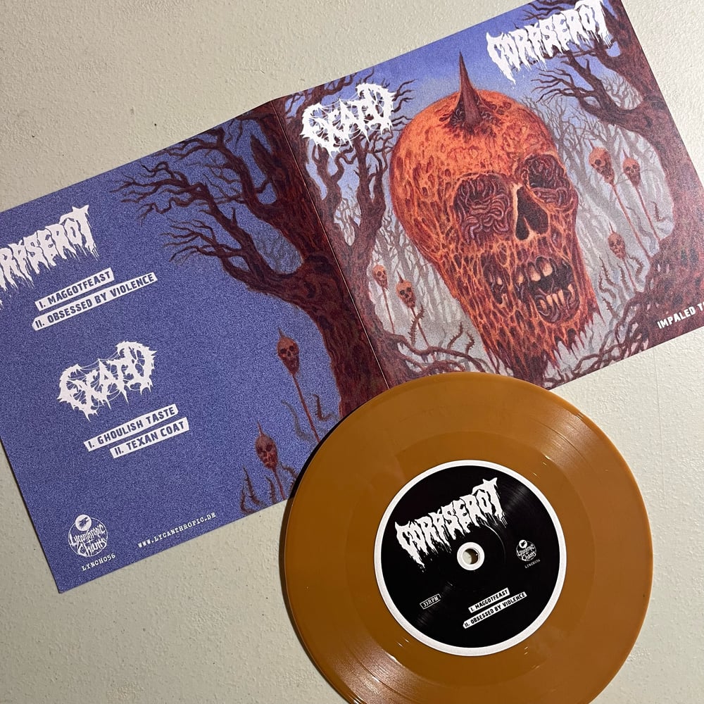 Corpserot / Excaved - "Impaled to Rot" 7" vinyl split EP