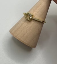 Gold square ring 