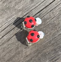 Image 1 of Ladybug clip on earrings