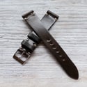 19mm Horween Shell Cordovan Strap - Dark Brown