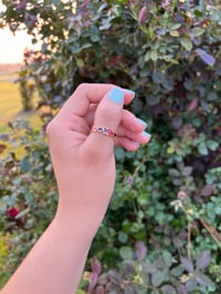 Image 1 of Gold Colorful Butterfly Ring 
