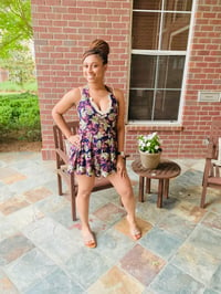 Image 1 of Easy Breezy Criss Cross Front Romper