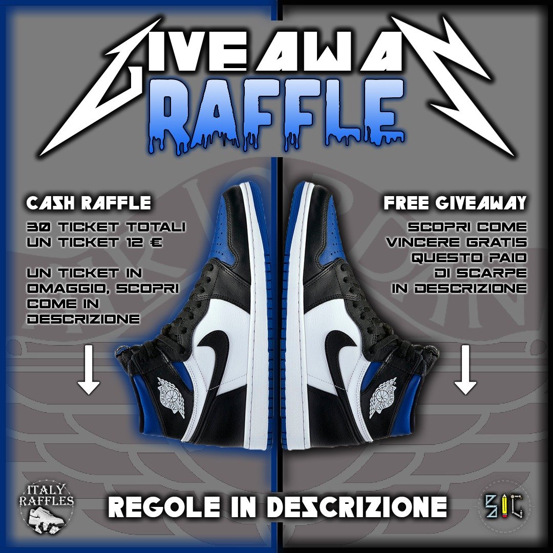 Image of Giveaway's Raffle - Jordan 1 High Royal Toe